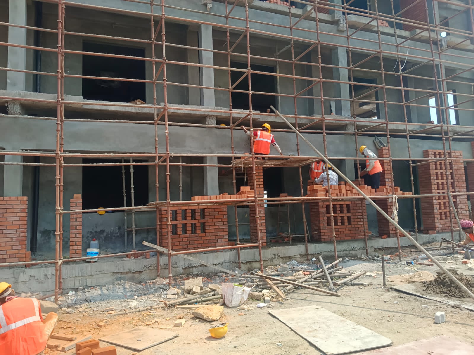 Ground Plinth Beam & Masonry Progression
